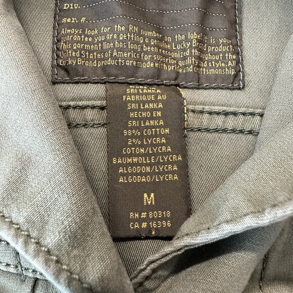 Lucky Brand Women's Military Utility Jacket Medium Olive Green - Picture 10 of 11